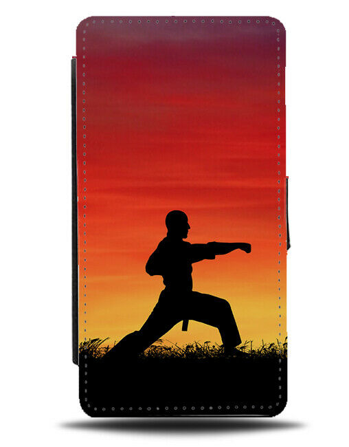 Judo Flip Cover Wallet Phone Case Martial Arts Taekwondo Sunrise Sunset i763