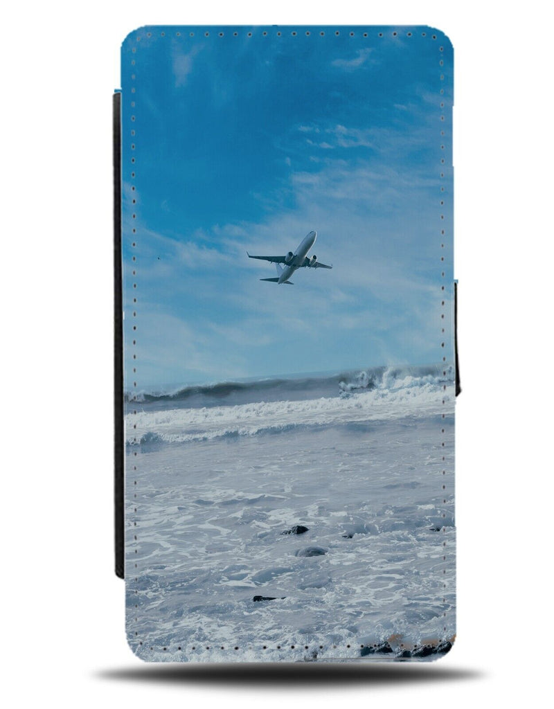 Airplane Flying Over The Ocean Flip Wallet Case Fly Flight Plane Planes CX81