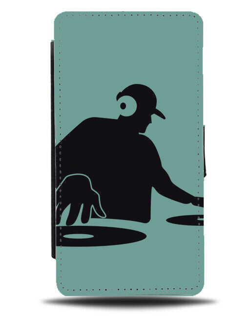 DJ Mixing On The Decks Silhouette Phone Cover Case Silhouettes Shapes J269