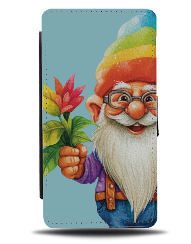 Happy Pride Gnome Flip Wallet Case Gnomes LGBT LGBTQ Garden Rainbow Hat CF58