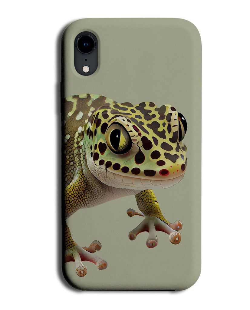 Spotted Gecko Phone Case Cover Geckos Spots Salamander Reptiles Gift Green CZ90