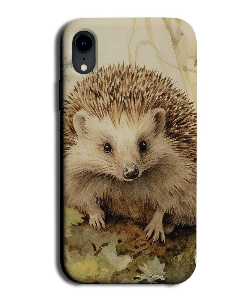 Watercolour Hedgehog Phone Case Cover Hedgehogs Wild Woods Forrest Vintage CY27