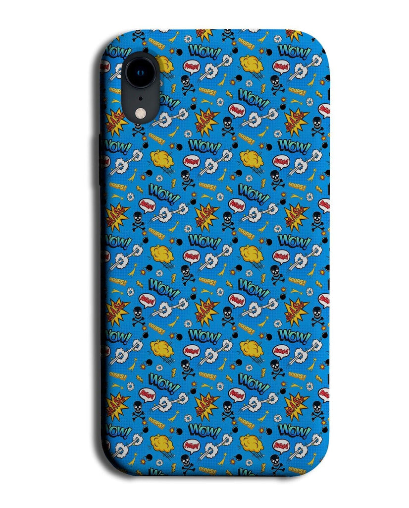 Childrens Comic Book Strip Wording Phone Case Cover Words Phrase Writing Q879B