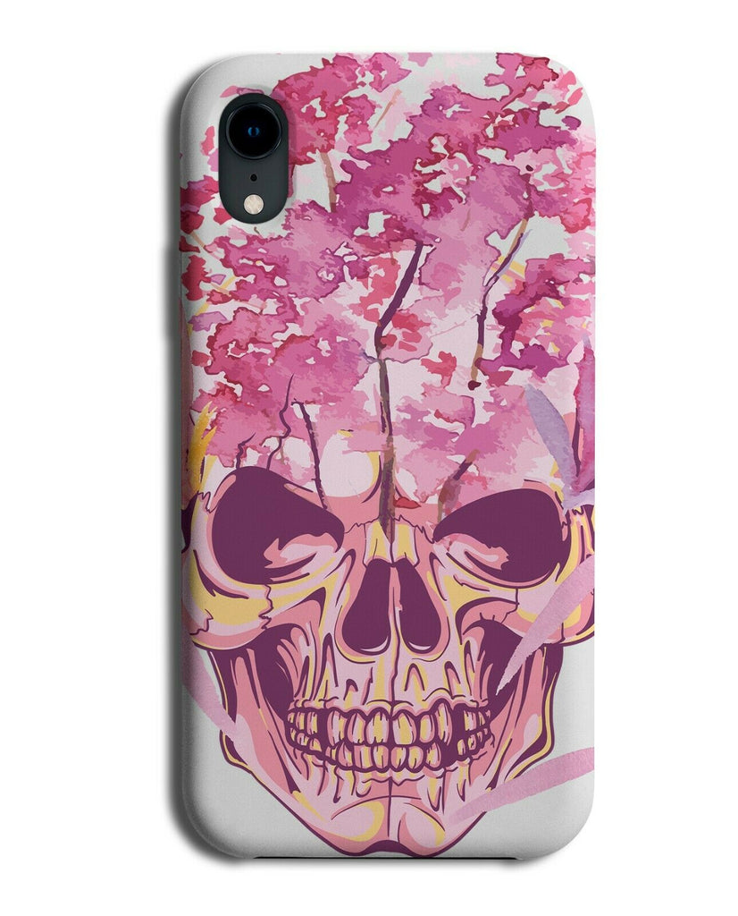 Flowery Skull Oil Painting Phone Case Cover Skulls Flower Flowers Floral E246