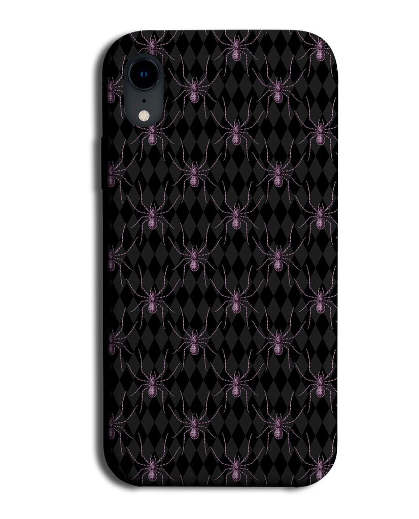 Black and Purple Spiders Halloween Phone Case Cover Spider Shapes Shape CC92