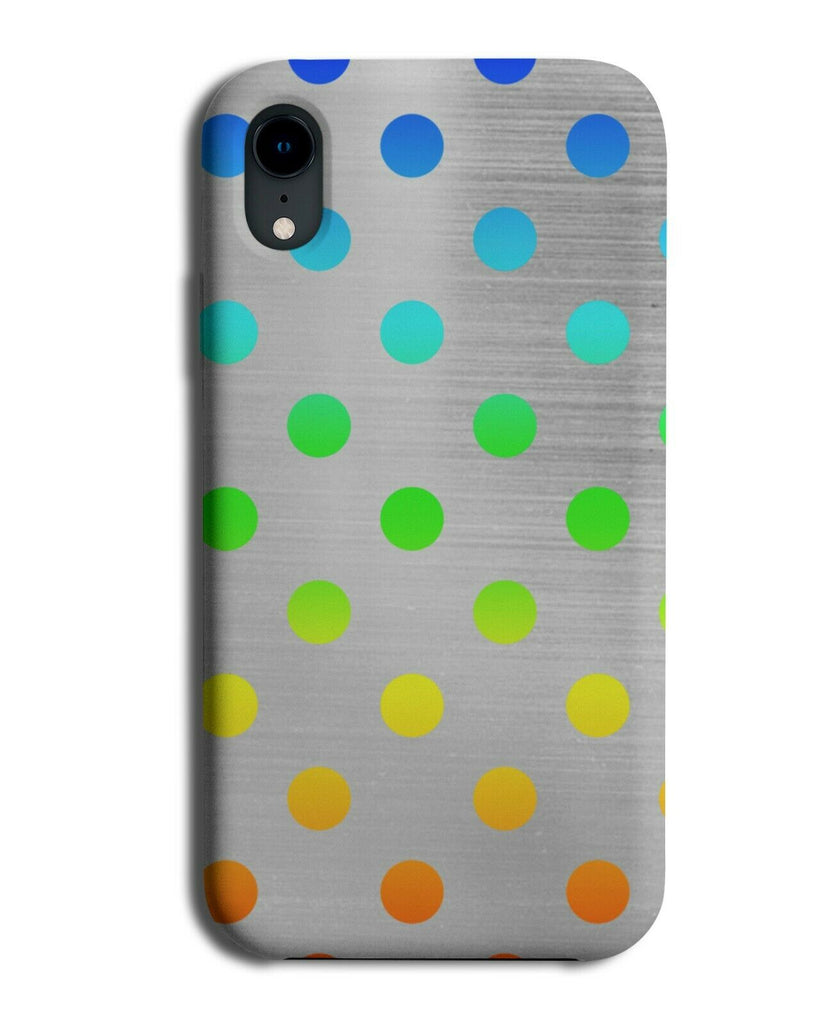 Silver and Multicoloured Spotted Phone Case Cover Dots Spots Multicolour i498