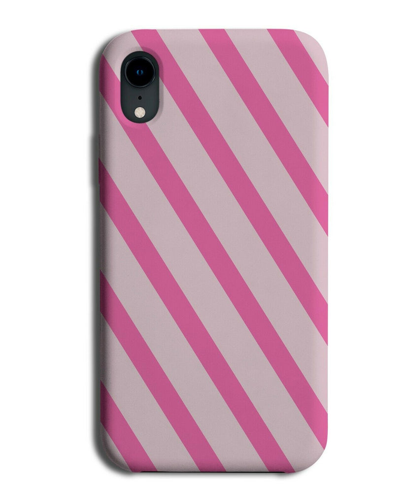 Baby Pink and Hot Pink Striped Phone Case Cover Stripes Stripey Lines Dark i801