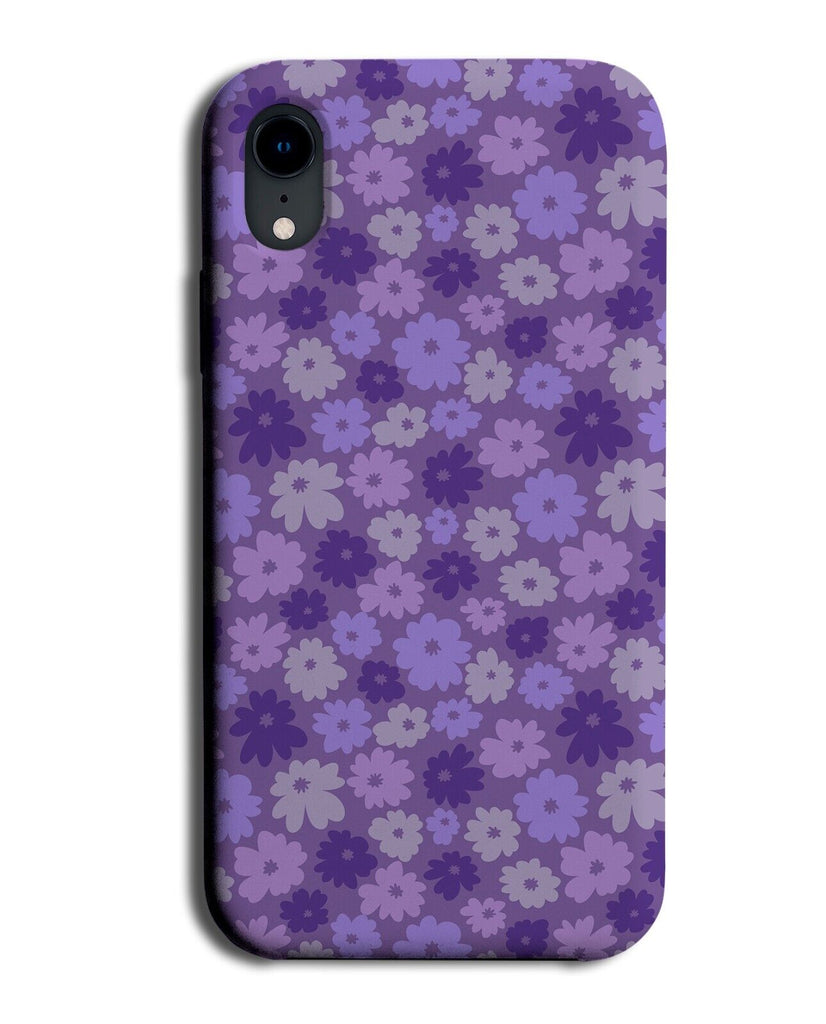Purple Flowers Phone Case Cover Floral Design Vintage Lilac Lavender Colour CK80