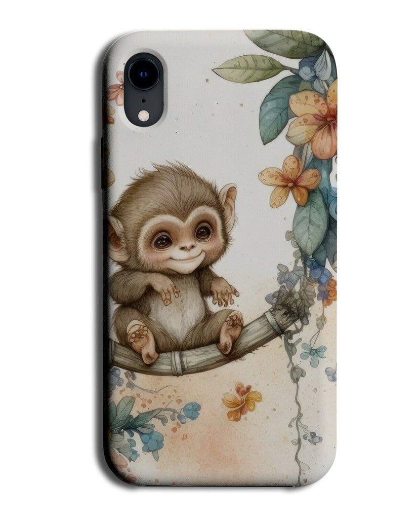 Little Money In The Jungle Painting Phone Case Cover Forrest Ape Monkeys BE26
