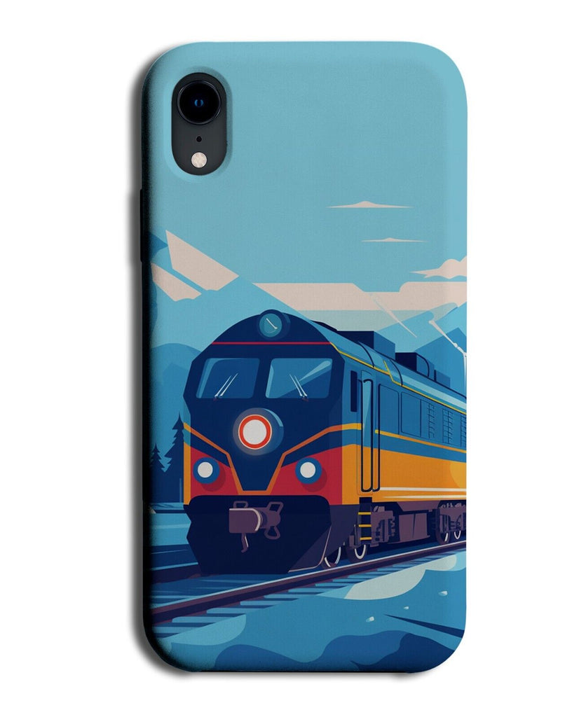 Cartoon Kids Train Phone Case Cover Trains Tracks Railway Novelty Childrens DG21