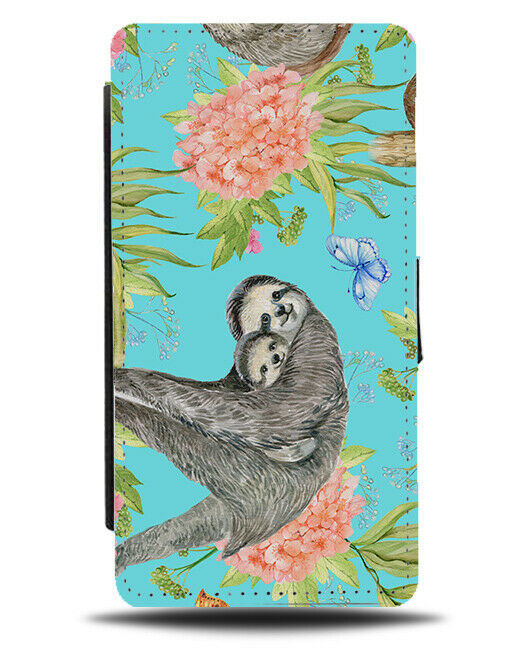 Long Sloth Arms Flip Wallet Case Arm Claws Baby Babies Animal Sloths G303