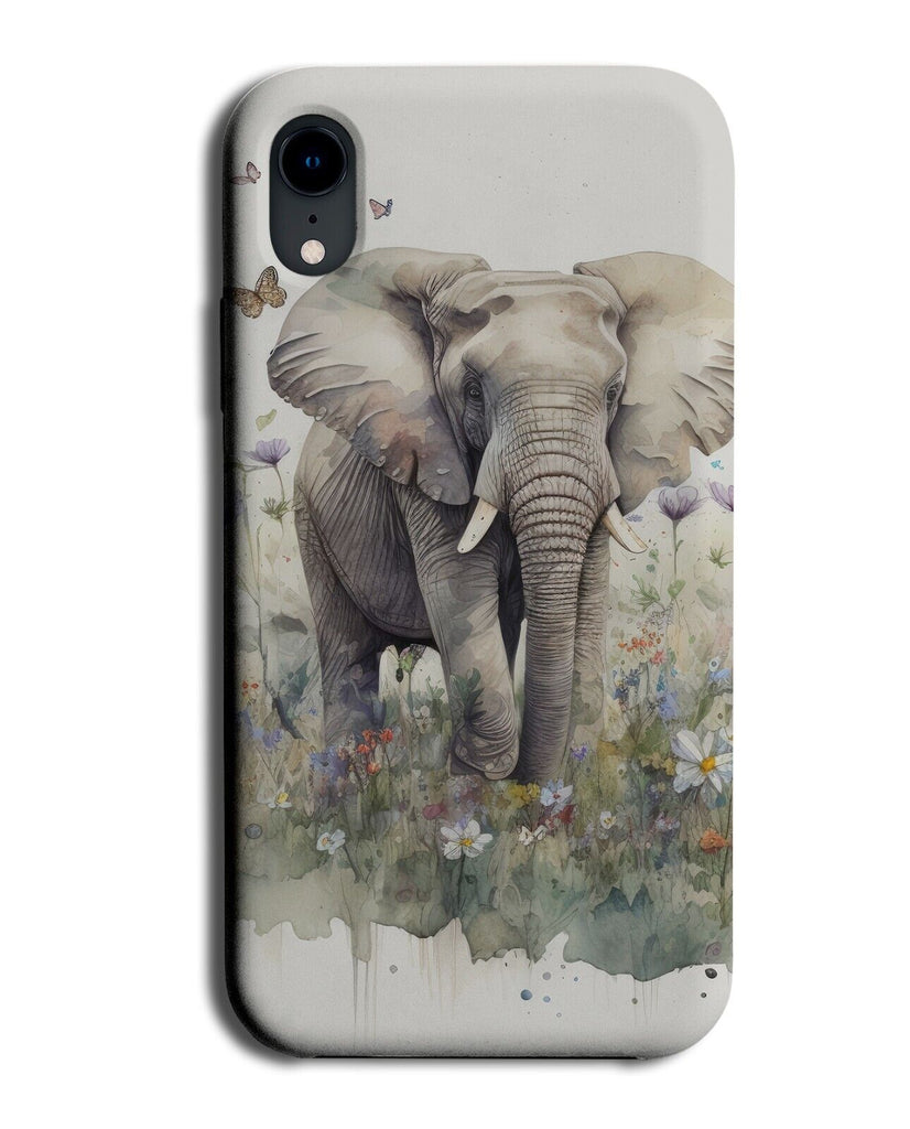 Stylish Spring Elephant Picture Phone Case Cover Summer Animal Floral Girl BD59