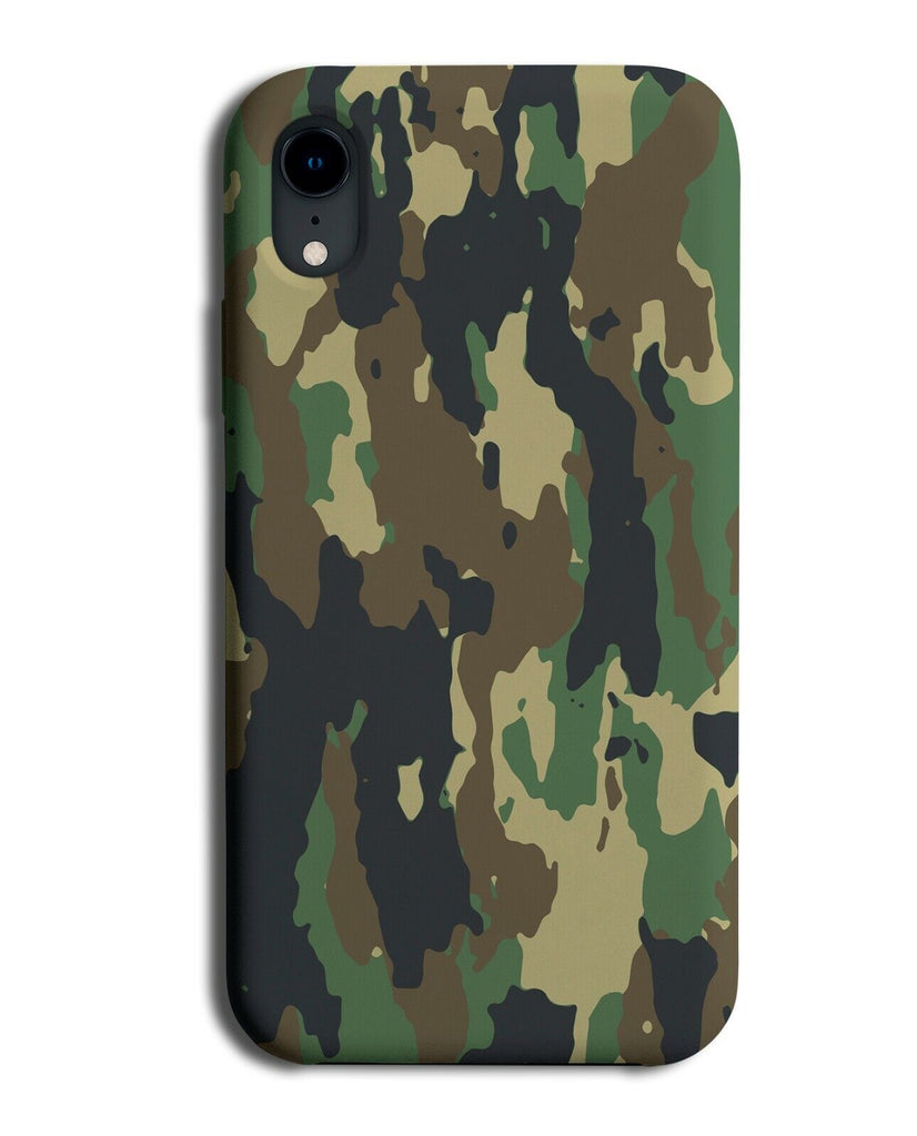 Army Green and Brown Camo Colours Phone Case Cover Cartoon Print K833