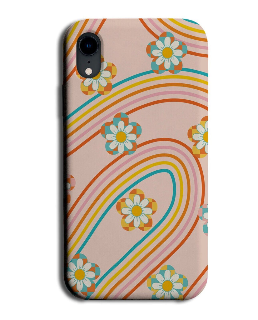 Retro Hippy Flowers Print Design Phone Case Cover Floral 60s 70s Style Look CF10
