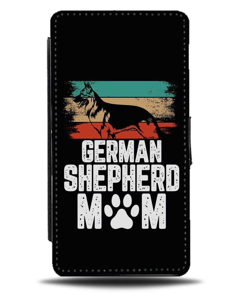 Funny German Shepherd Mom Flip Wallet Case Mum Owner Alsatian Alsatians Dog AQ18