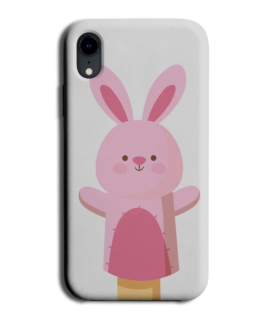 Pink Rabbit Hand Puppet Phone Case Cover Puppets Kids Girls Show Pupet Kid BH71