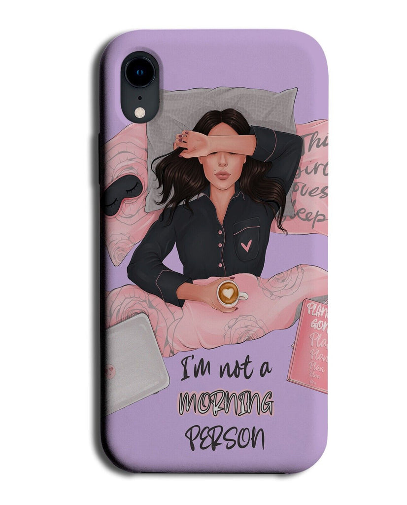 Brunette Nap Queen Phone Case Cover Funny Asleep Sleeping Girl Girls Woman Q808B