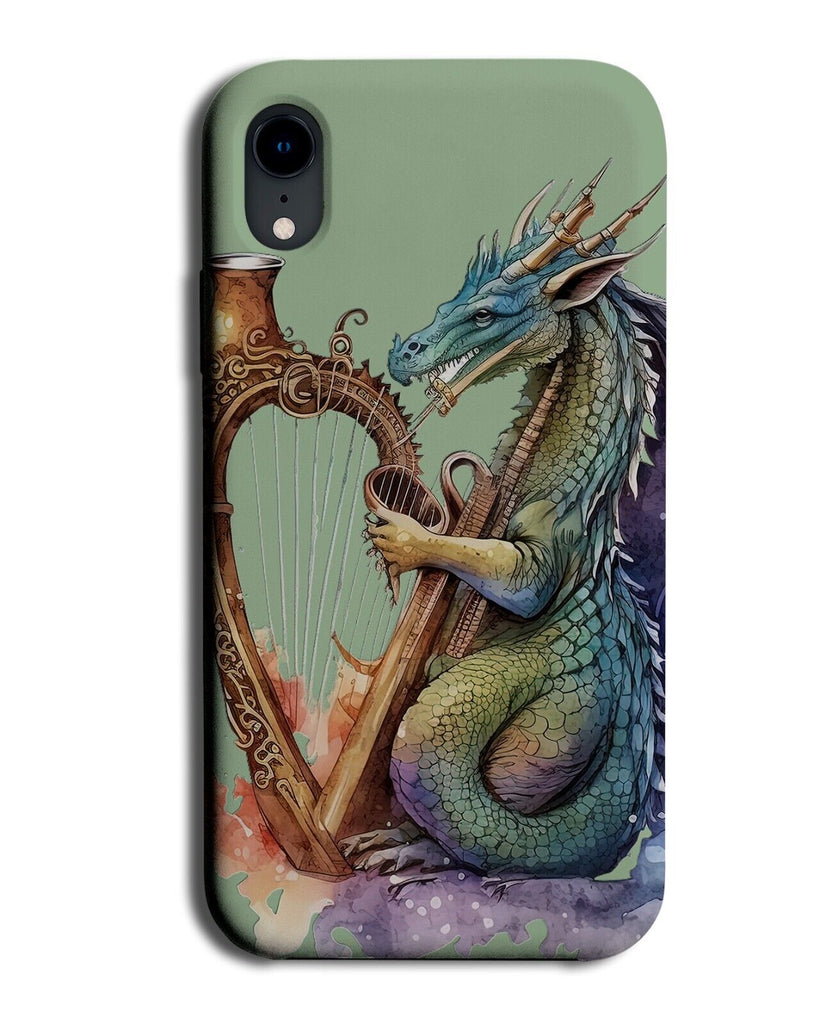 Dragon Playing The Harp Phone Case Cover Music Violin Harps Magical Magic BD56