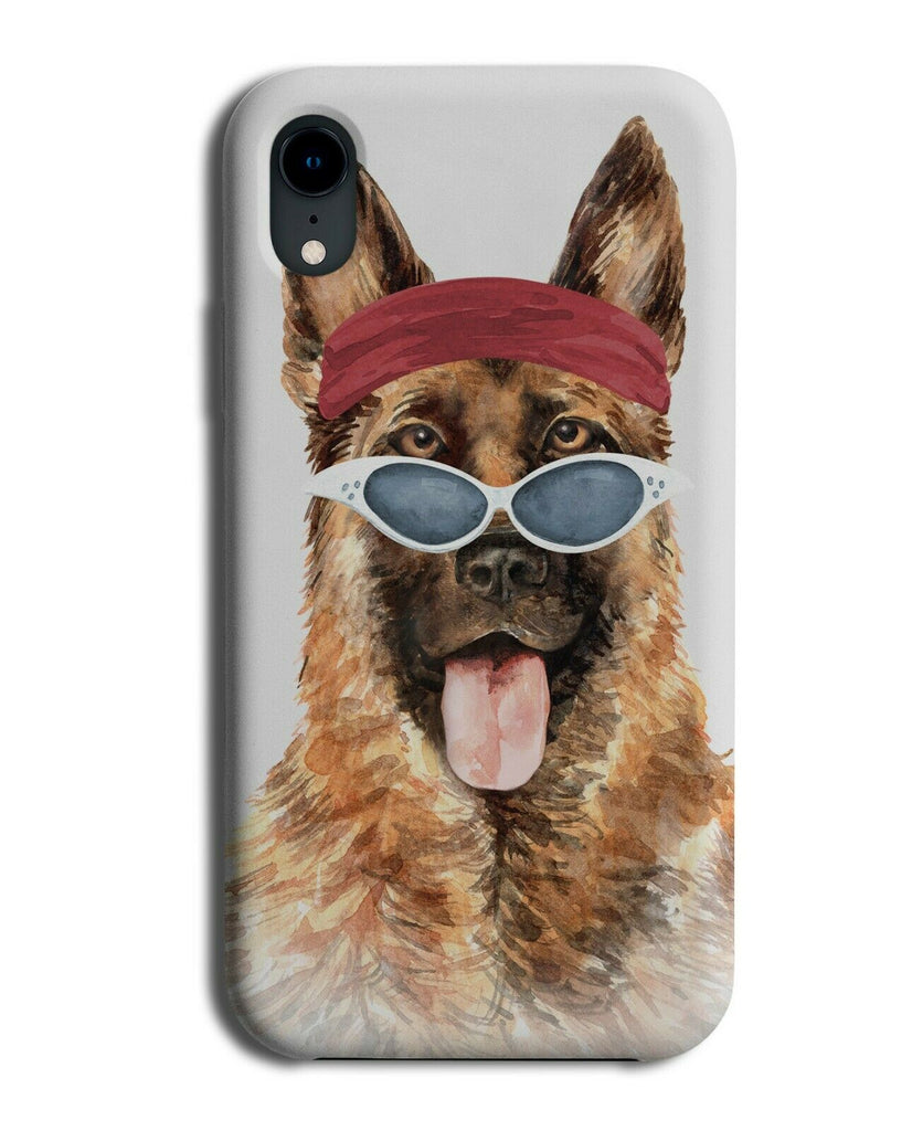 Hippy German Shepherd Phone Case Cover Stylish Fashion 60s 70s Style K709