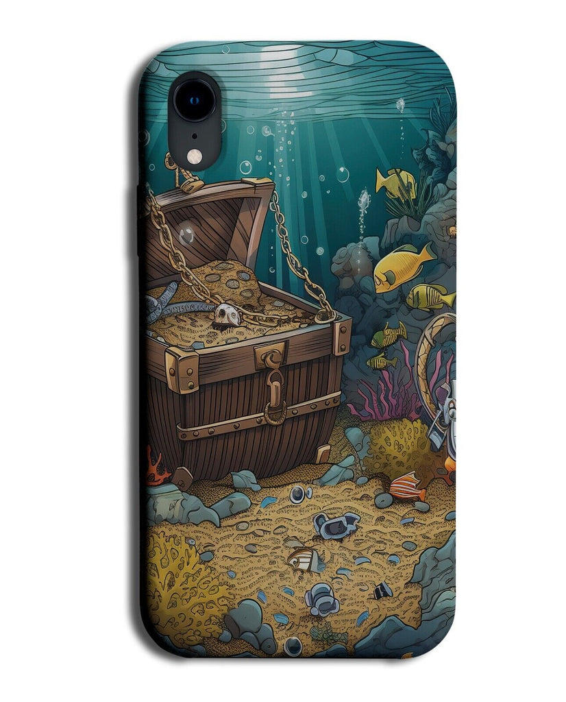 Pirates Treasure Chest Phone Case Cover Pirate Bottom Of The Sea Treasures DF41