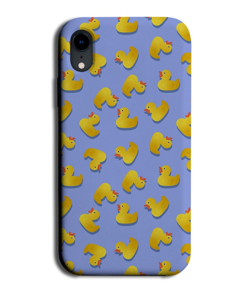 Classic Retro Rubber Duck Pattern Phone Case Cover Ducks Yellow Blue Bath CM86