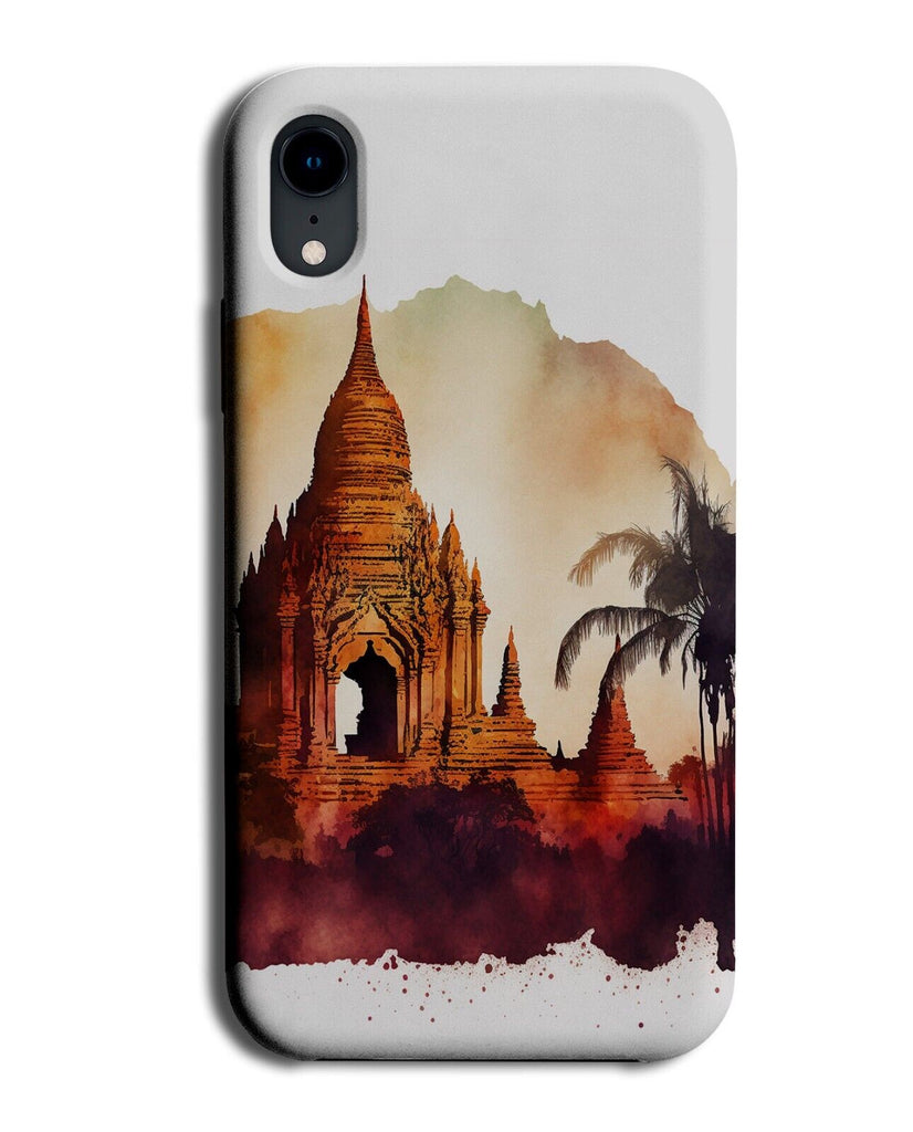 Sri Lankan Temple Phone Case Cover Temples Painting SriLanka Lanka Buddha P253D