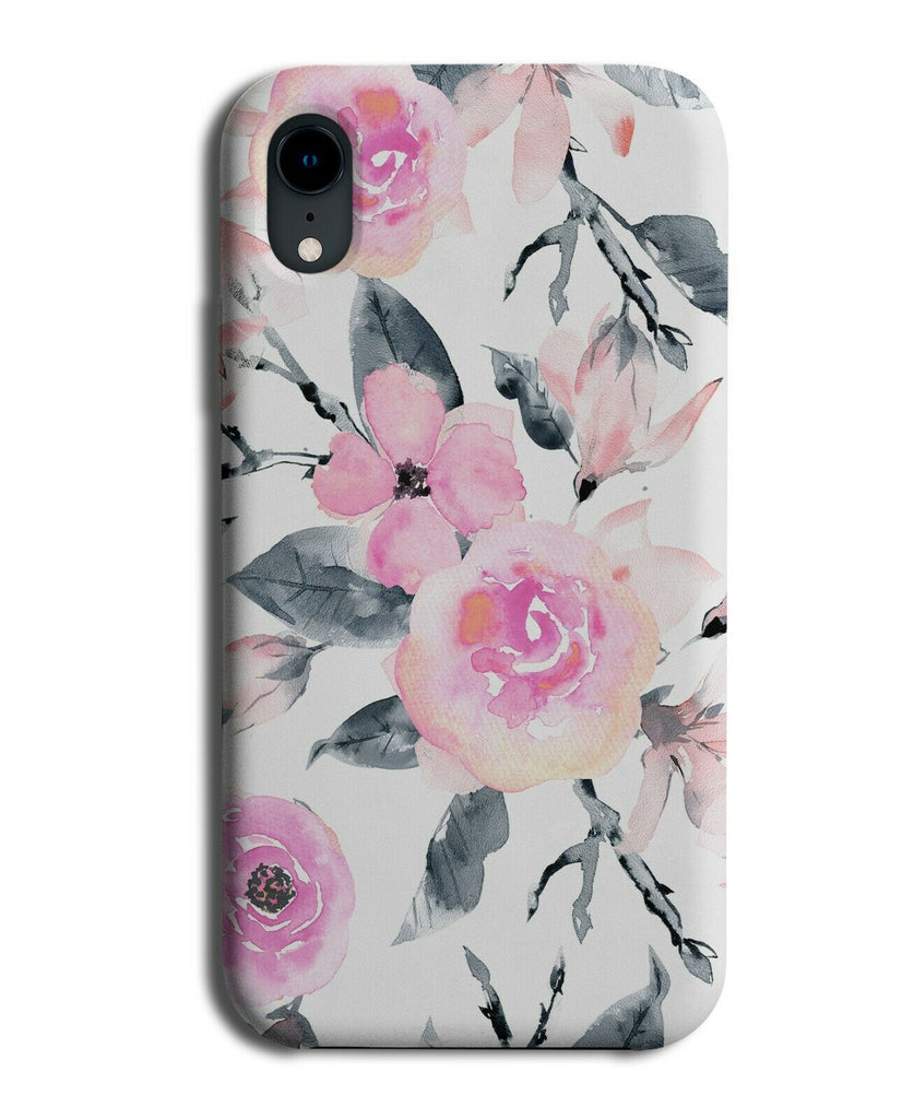 Flower Oil Painting Phone Case Cover Pink Roses Petals Petal Artistic Art G843