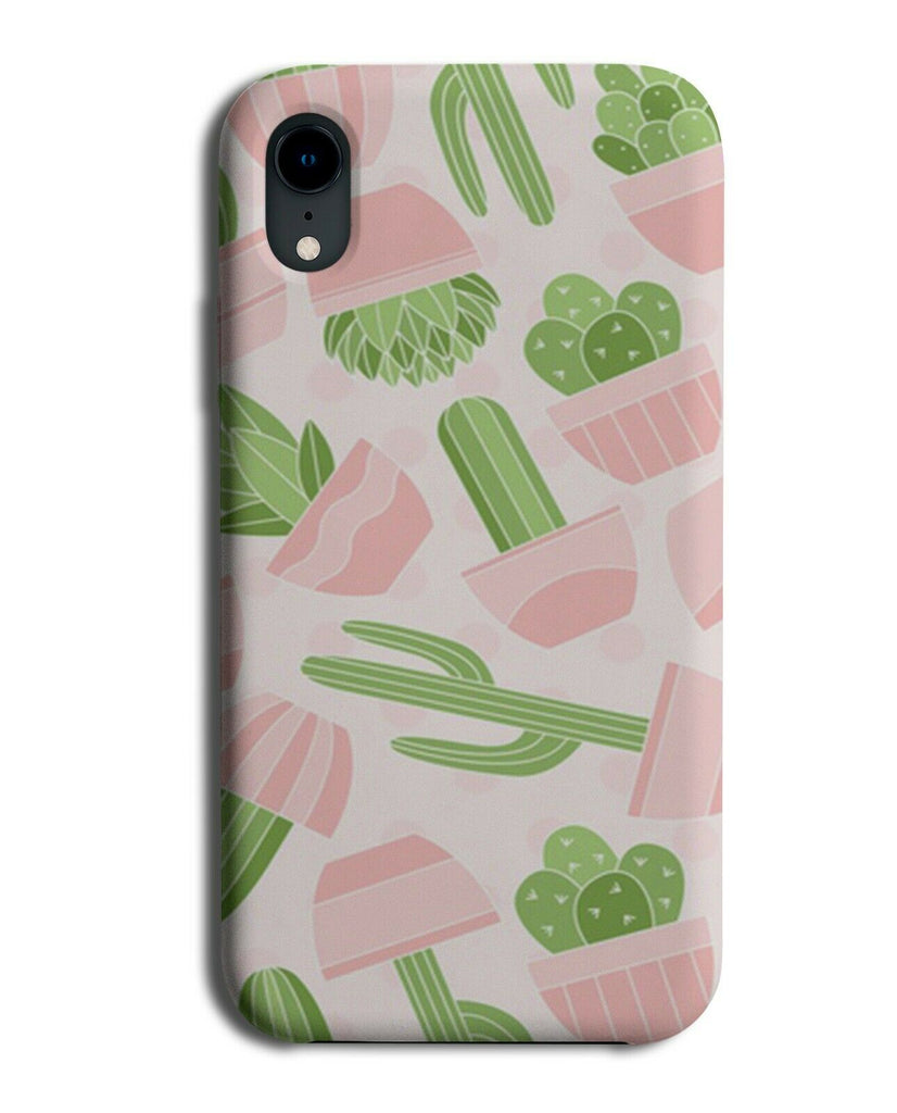 Cactus Pattern Phone Case Cover Cowboy Cartoon Pink Green A806