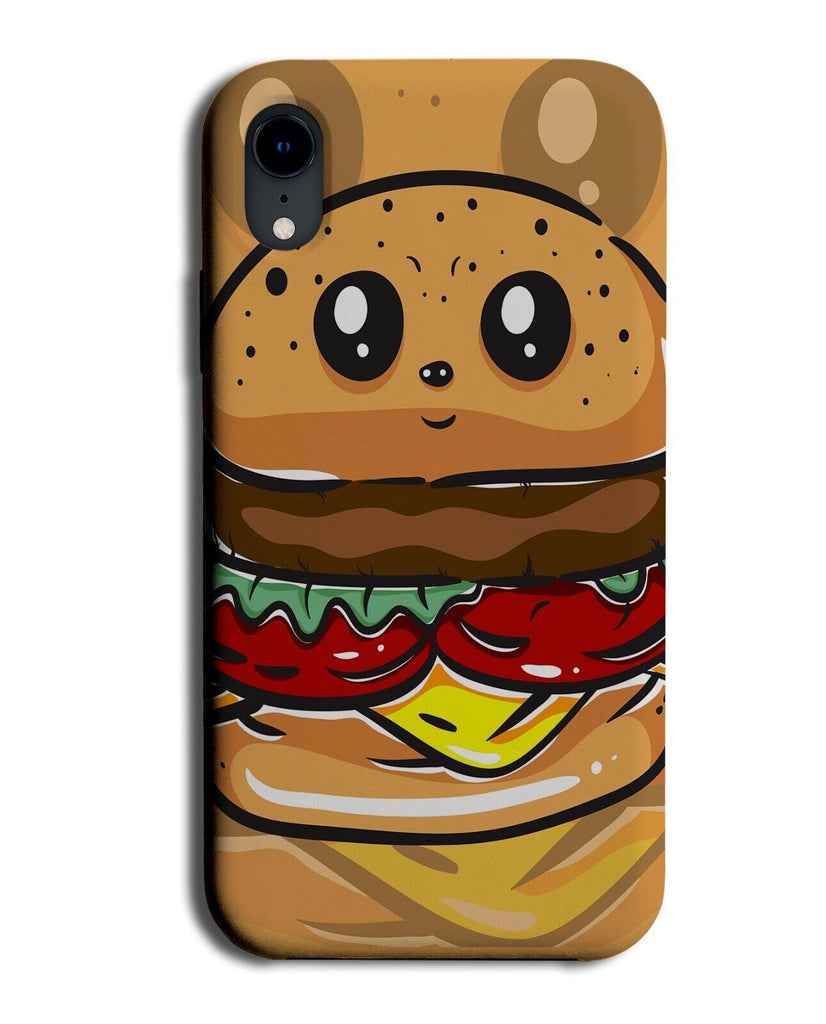Kawaii Style Hamburger Phone Case Cover Funny Japanese Anime Burger Burgers G614
