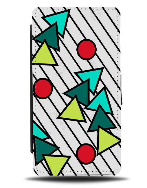 Retro 90s Flip Cover Wallet Phone Case Nineties Colourful Throwback B583