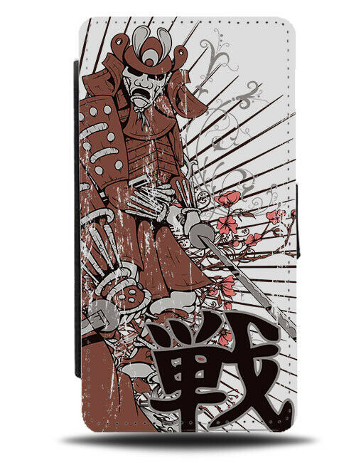 Firefighter Skeleton Flip Wallet Phone Case Fireman Skull Japanese Design E357