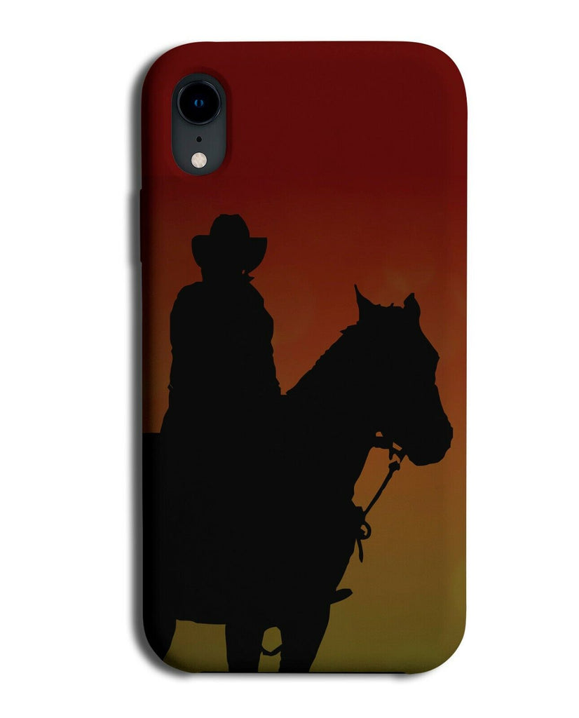 Cowboy in The Sunset Phone Case Cover Riding Cow Boys Cowboys Hat Horse J507