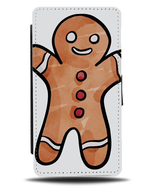 Cartoon Gingerbread Flip Wallet Case Ginger Bread Man Gingerbreadman N824