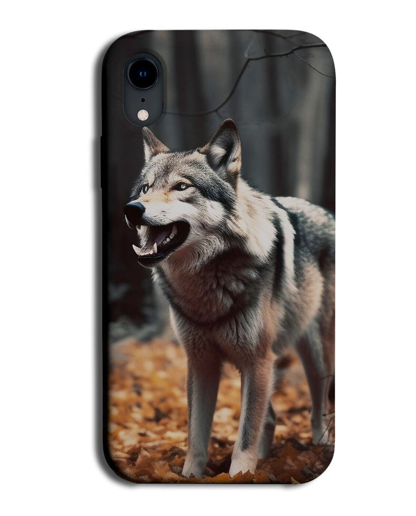 Growling Wolf Phone Case Cover Wolves Wolf Grow Angry Gnarling Teeth Roar CR69