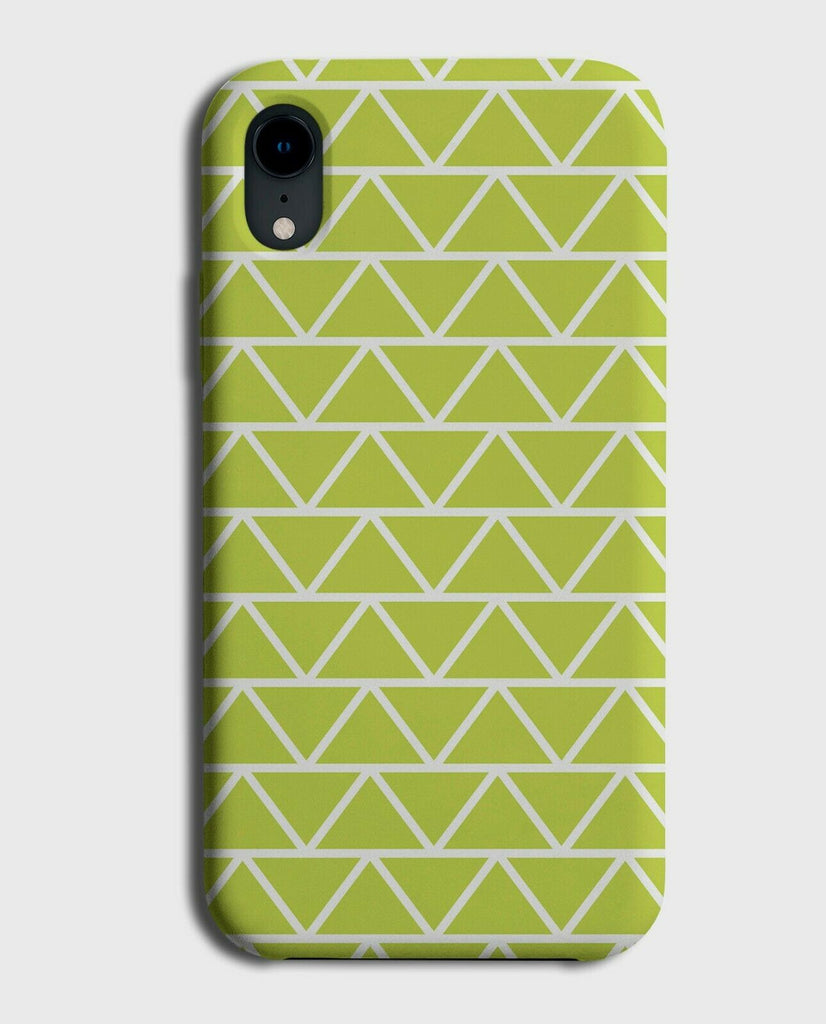 Pale Green Geometric Pattern Phone Case Cover Shapes Triangles Triangle G454