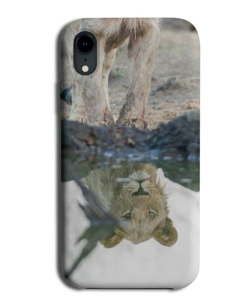 Artistic Lion Photograph Phone Case Cover Reflection In Water Animal Lions H914