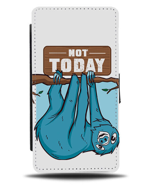 Not Today Hanging Sloth Flip Wallet Case From Tree Branch Sloths Novelty K285