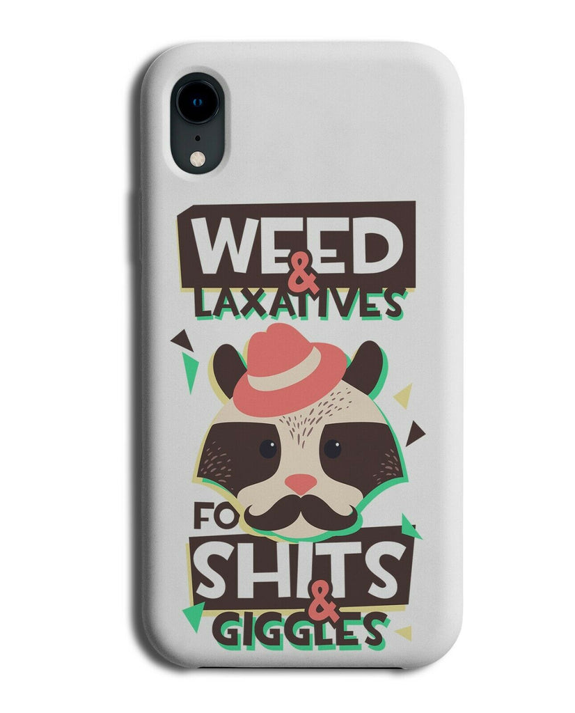 Funny Panda Phone Case Cover Hat Weed Shits and Giggles Moustache E464