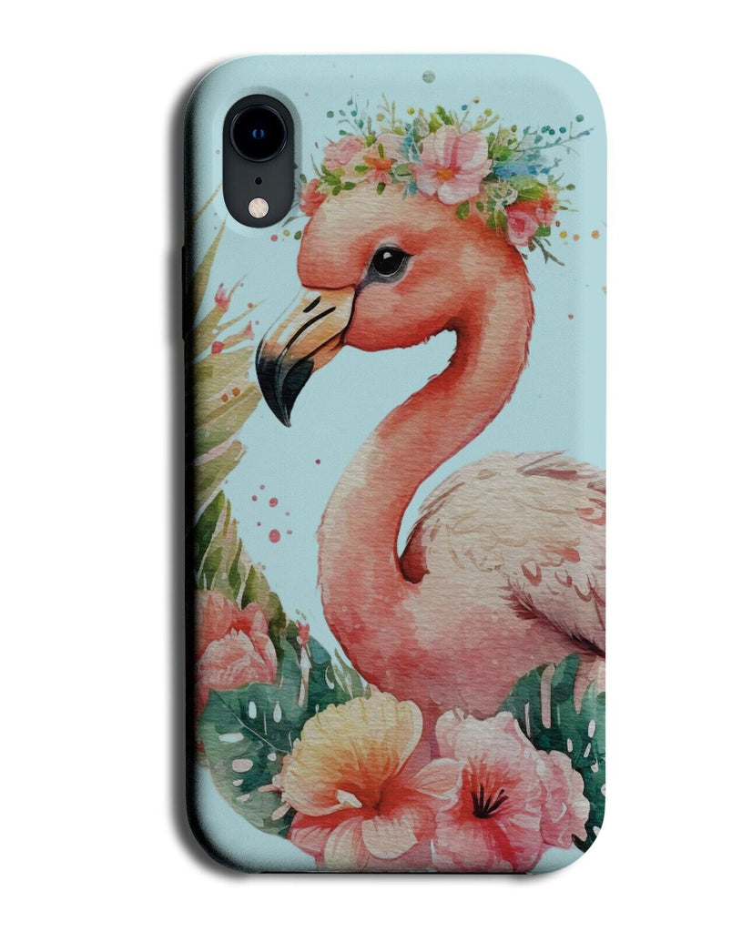 Summer Flamingo Water-Color Phone Case Cover Flamingos Oil Painting Floral AW31