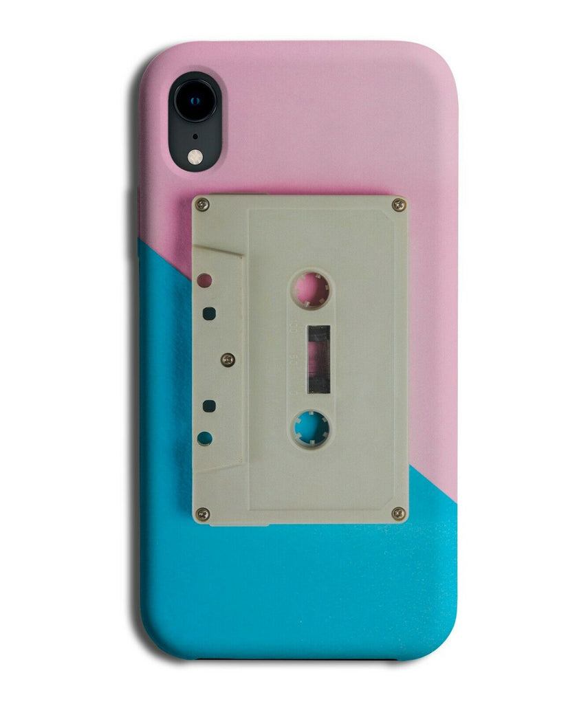 Retro Cassette Phone Case Cover Casette Tape Pink and Blue 80s DJ Vintage D731