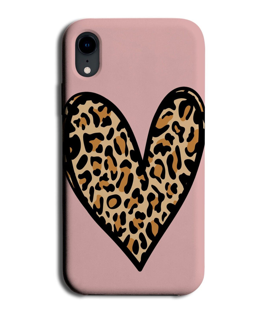 Cartoon Leopard Print On Pink Phone Case Cover Girl Girls Prints Animal DB43