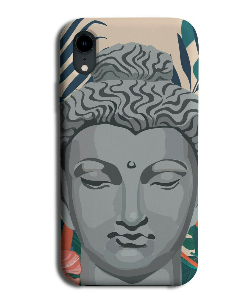Flowery Buddha Head Statue Phone Case Cover Indian Oriental Asian Buddhas H295