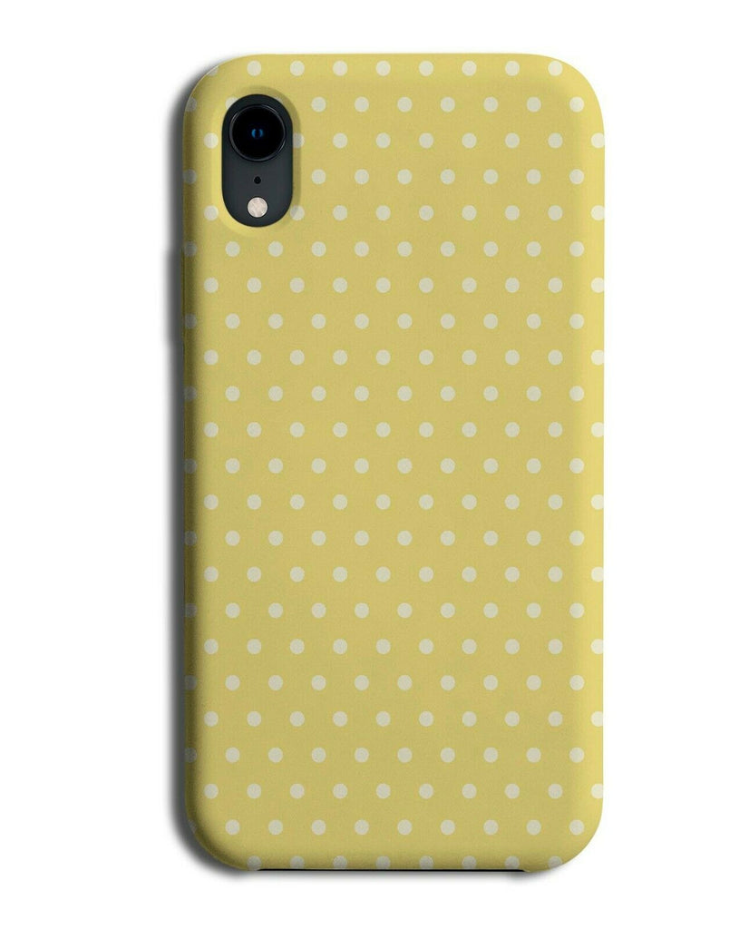Yellow Vintage Polka Dot Phone Case Cover Dotted Dots Spots Retro F132