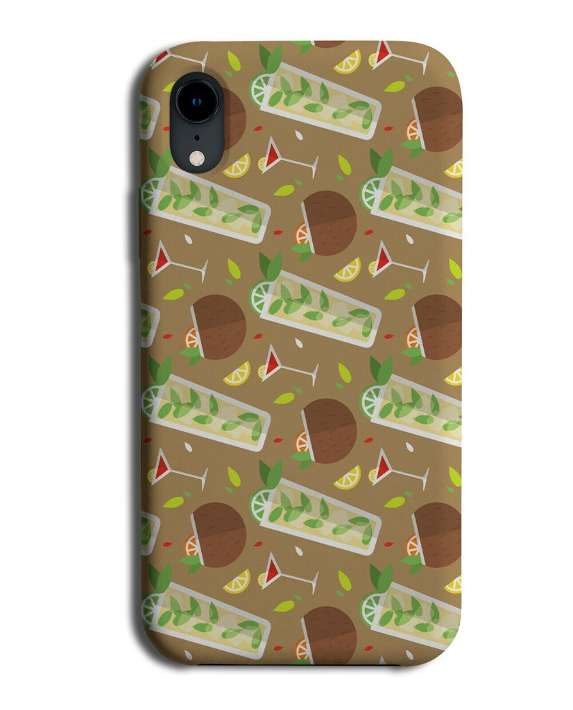 Funky Coconut Cocktail Pattern Phone Case Cover Cocktails Coconuts K825