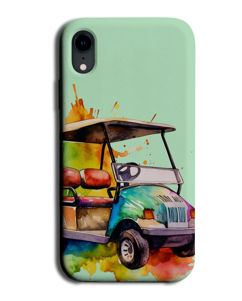 Artistic Golf Buggy Phone Case Cover Colourful Cart Kart Car Golfing Funny DC34