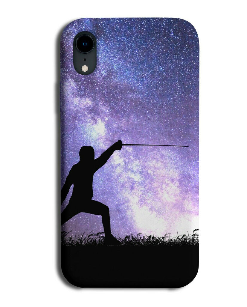 Fencing Phone Case Cover Fencer Sport Gift Galaxy Moon Universe i735