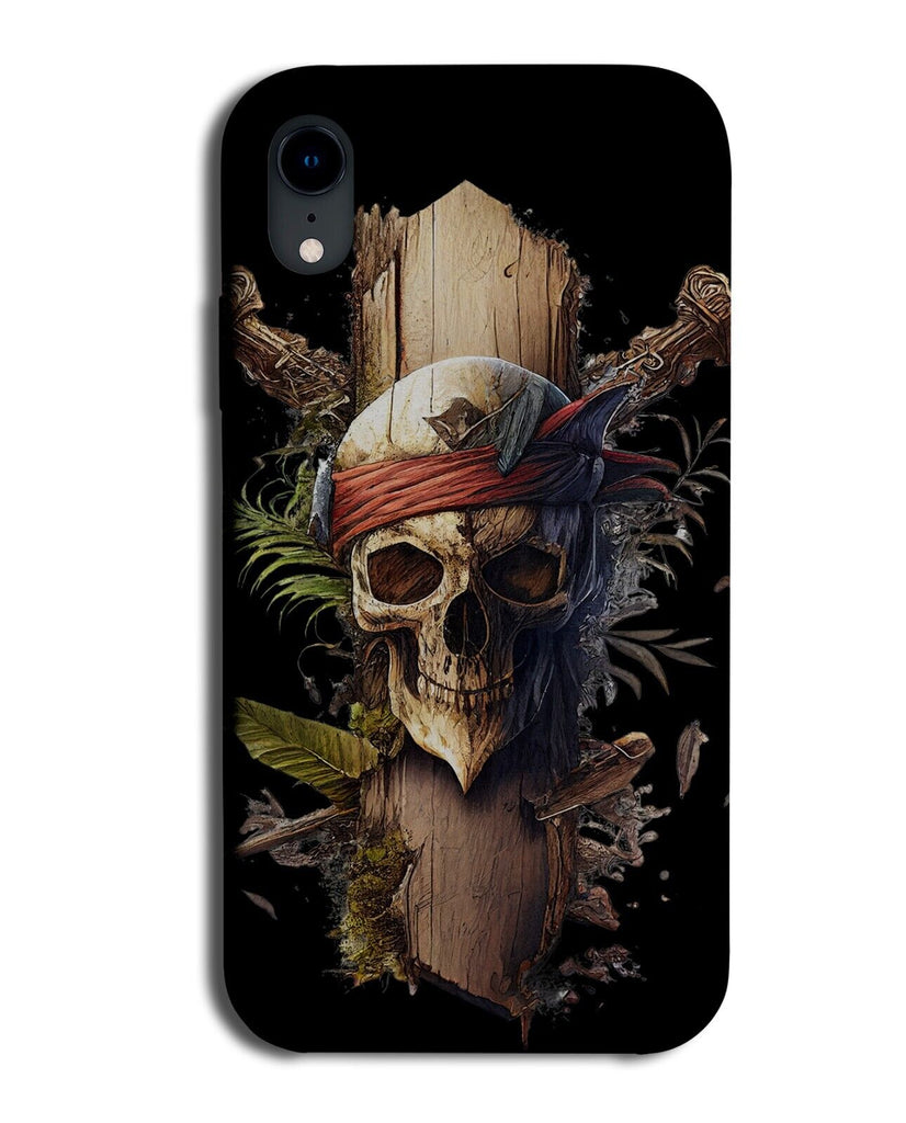Classic Pirates Skull On Wood Plank Phone Case Cover Pirate Head Face Retro DG67