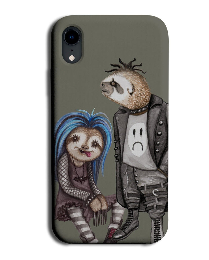 The Goth SLoths Phone Case Cover Funny Novelty Sloth Animal Goths Grungers CE79