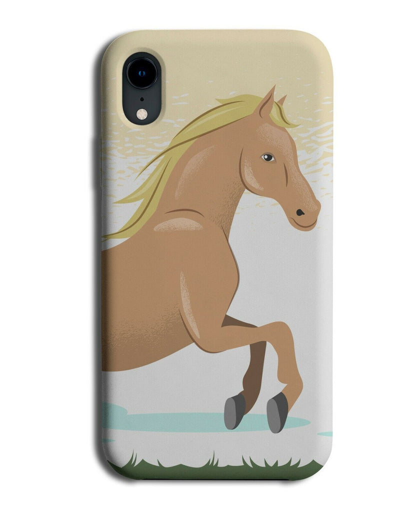 Cartoon Kids Horse Jump Phone Case Cover Horses Jumping Leap Leaping Photo J516