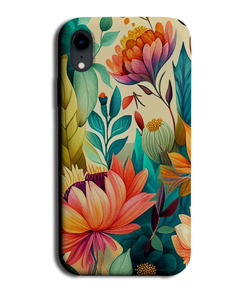 Spring Flowers Phone Case Cover Summer Autumn Fall Floral Painting Print BC75